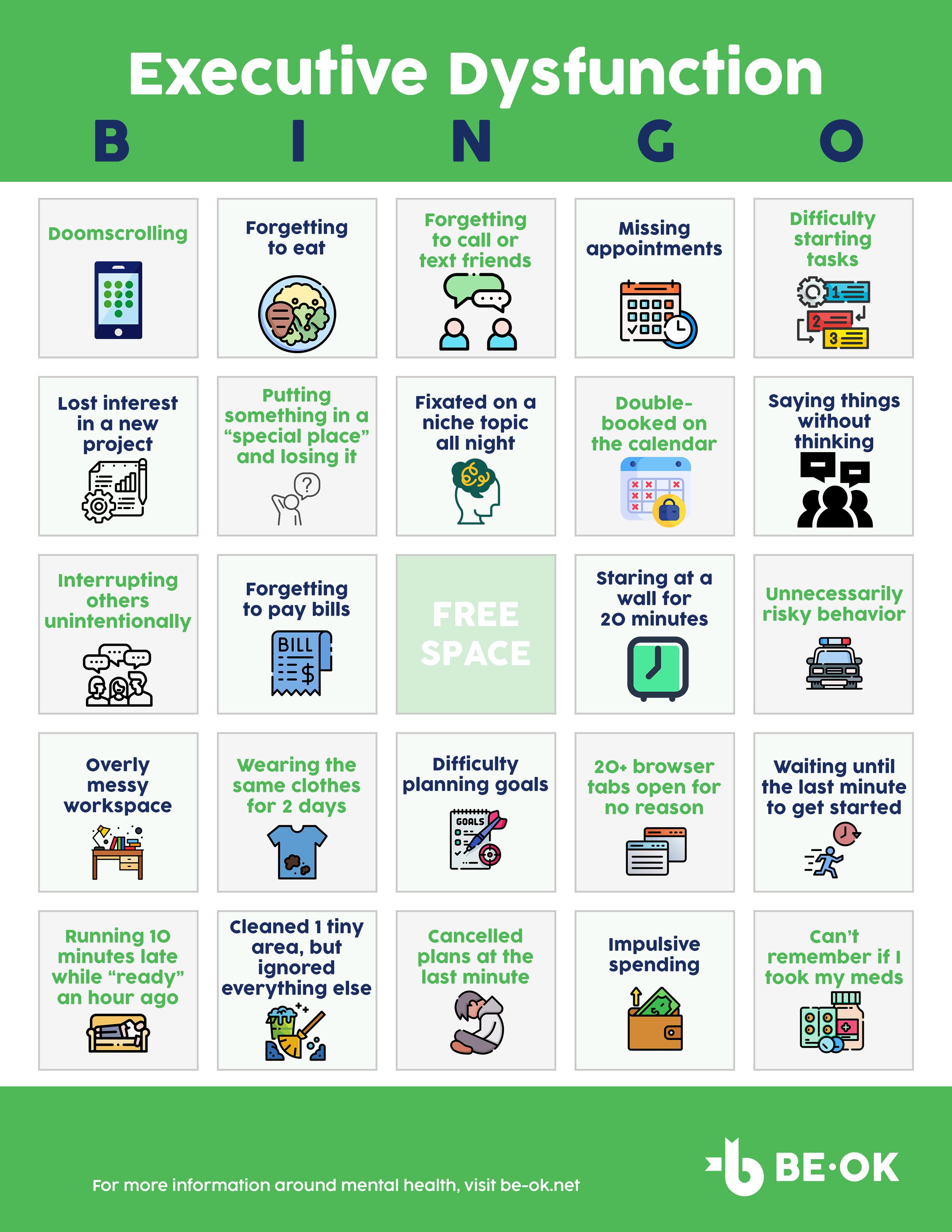 Executive Disorder BINGO