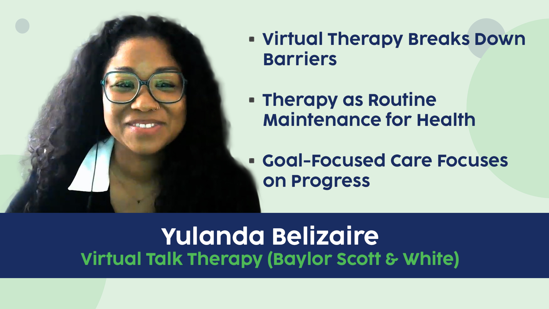 Yulanda Belizaire - Virtual Talk Therapy